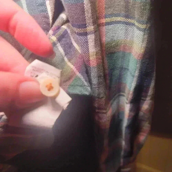 Vintage Lucky brand classic fit pear snap button down 100% cotton size small - Picture 10 of 10